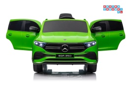 [XMX-625] Mercedes Benz EQA 250 na akumulator 4x35W 12V/10Ah ekoskóra EVA - zielony
