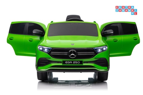 [XMX-625] Mercedes Benz EQA 250 na akumulator 4x35W 12V/10Ah ekoskóra EVA - zielony