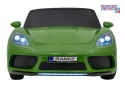 [A021A.EXL] Autko Perfecta lakierowany dwuosobowy na akumulator 180W 24V/7Ah bezszczotkowy silnik pompowane koła - zielony