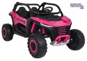 [JL218] Buggy RACING Road 2000 dwuosobowy na akumulator 4x120W 24V/7Ah pilot MP3 wolny start - różowy