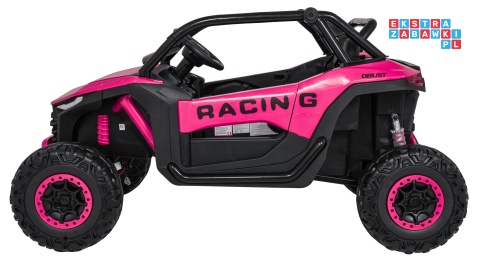 [JL218] Buggy RACING Road 2000 dwuosobowy na akumulator 4x120W 24V/7Ah pilot MP3 wolny start - różowy