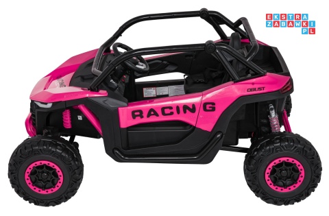 [JL218] Buggy RACING Road 2000 dwuosobowy na akumulator 4x120W 24V/7Ah pilot MP3 wolny start - różowy