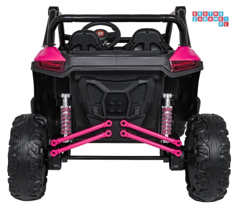 [JL218] Buggy RACING Road 2000 dwuosobowy na akumulator 4x120W 24V/7Ah pilot MP3 wolny start - różowy