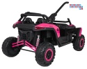 [JL218] Buggy RACING Road 2000 dwuosobowy na akumulator 4x120W 24V/7Ah pilot MP3 wolny start - różowy