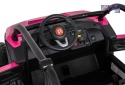 [JL218] Buggy RACING Road 2000 dwuosobowy na akumulator 4x120W 24V/7Ah pilot MP3 wolny start - różowy