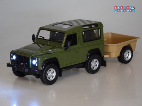 [RC0712 ZI] Rastar auto zdalnie sterowane Land Rover Defender 1:14 pilot oświetlenie