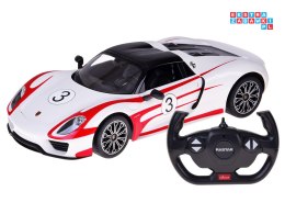 [RC0711 BI] Rastar auto zdalnie sterowane Porsche 918 Spyder 1:14 pilot oświetlenie