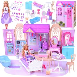 [ZA5694] Rozkładany domek dla lalki walizka mebelki lalka Anlily