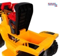 [609BM] Mały spychacz jeździk na akumulator 1x25W 6V/4Ah Kask Ruchoma łyżka Dźwięki - żółty