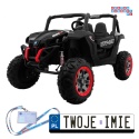 [XMX-603] Buggy SUPERSTAR UTV-MX dwuosobowy 4x45W 12V/14Ah pilot, pokrowiec, LED, BT - czarny