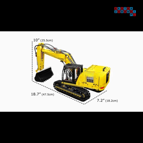 [13112] Klocki 2169 el. Technic koparka zdalnie sterowana Mould King