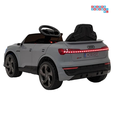 [BRD-2168] Audi SQ8 na akumulator 2x35W 12V/9Ah ekoskóra EVA bluetooth - szary