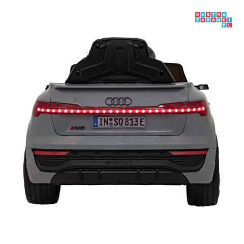 [BRD-2168] Audi SQ8 na akumulator 2x35W 12V/9Ah ekoskóra EVA bluetooth - szary