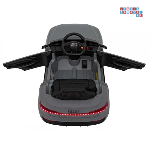 [BRD-2168] Audi SQ8 na akumulator 2x35W 12V/9Ah ekoskóra EVA bluetooth - szary