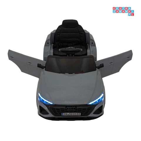 [BRD-2168] Audi SQ8 na akumulator 2x35W 12V/9Ah ekoskóra EVA bluetooth - szary