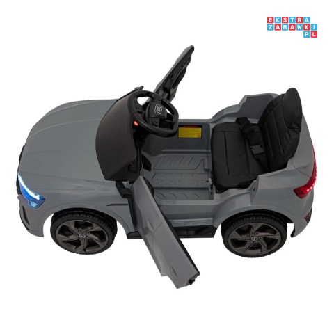 [BRD-2168] Audi SQ8 na akumulator 2x35W 12V/9Ah ekoskóra EVA bluetooth - szary