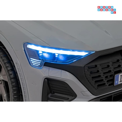 [BRD-2168] Audi SQ8 na akumulator 2x35W 12V/9Ah ekoskóra EVA bluetooth - szary