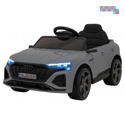 [BRD-2168] Audi SQ8 na akumulator 2x35W 12V/9Ah ekoskóra EVA bluetooth - szary