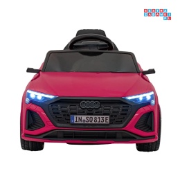 [BRD-2168] Audi SQ8 na akumulator 2x35W 12V/9Ah ekoskóra EVA bluetooth - różowy