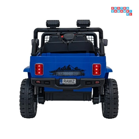 [XMX-637] Auto off road sportowe na akumulator 4x35W 12V/10Ah pilot EVA LED radio FM - niebieski