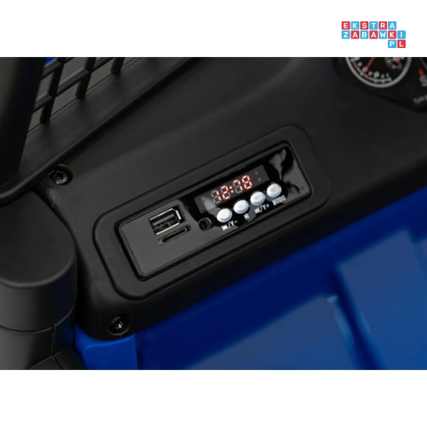 [XMX-637] Auto off road sportowe na akumulator 4x35W 12V/10Ah pilot EVA LED radio FM - niebieski