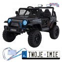[XMX-637] Auto off road sportowe na akumulator 4x35W 12V/10Ah pilot EVA LED radio FM - czarny