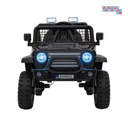 [XMX-637] Auto off road sportowe na akumulator 4x35W 12V/10Ah pilot EVA LED radio FM - czarny