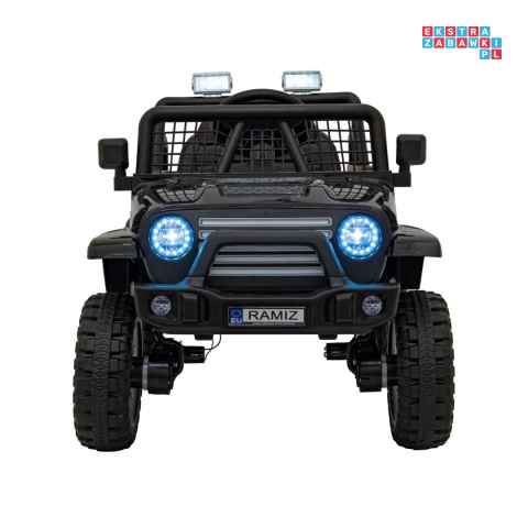 [XMX-637] Auto off road sportowe na akumulator 4x35W 12V/10Ah pilot EVA LED radio FM - czarny