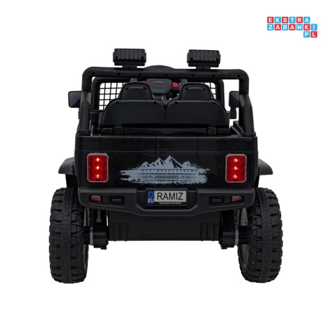 [XMX-637] Auto off road sportowe na akumulator 4x35W 12V/10Ah pilot EVA LED radio FM - czarny