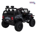 [XMX-637] Auto off road sportowe na akumulator 4x35W 12V/10Ah pilot EVA LED radio FM - czarny
