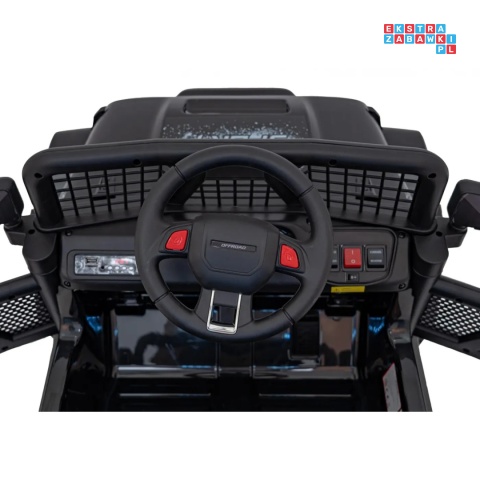 [XMX-637] Auto off road sportowe na akumulator 4x35W 12V/10Ah pilot EVA LED radio FM - czarny