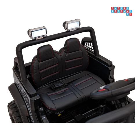 [XMX-637] Auto off road sportowe na akumulator 4x35W 12V/10Ah pilot EVA LED radio FM - czarny