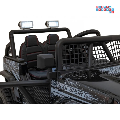 [XMX-637] Auto off road sportowe na akumulator 4x35W 12V/10Ah pilot EVA LED radio FM - czarny