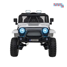 [XMX-637] Auto off road sportowe na akumulator 4x35W 12V/10Ah pilot EVA LED radio FM - biały