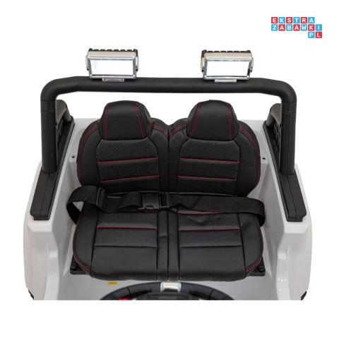 [XMX-637] Auto off road sportowe na akumulator 4x35W 12V/10Ah pilot EVA LED radio FM - biały