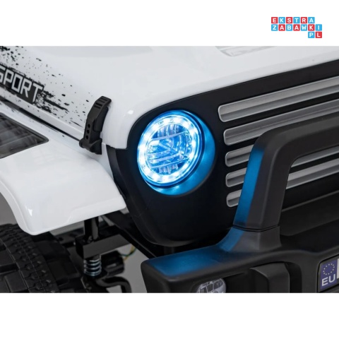 [XMX-637] Auto off road sportowe na akumulator 4x35W 12V/10Ah pilot EVA LED radio FM - biały