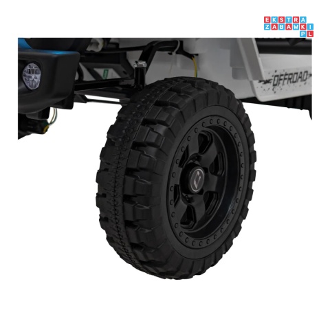 [XMX-637] Auto off road sportowe na akumulator 4x35W 12V/10Ah pilot EVA LED radio FM - biały