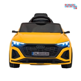 [BRD-2168] Audi SQ8 na akumulator 2x35W 12V/9Ah ekoskóra EVA bluetooth - żółty