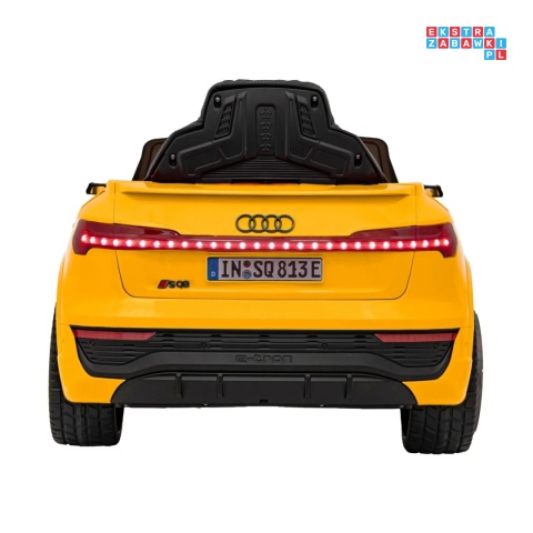 [BRD-2168] Audi SQ8 na akumulator 2x35W 12V/9Ah ekoskóra EVA bluetooth - żółty