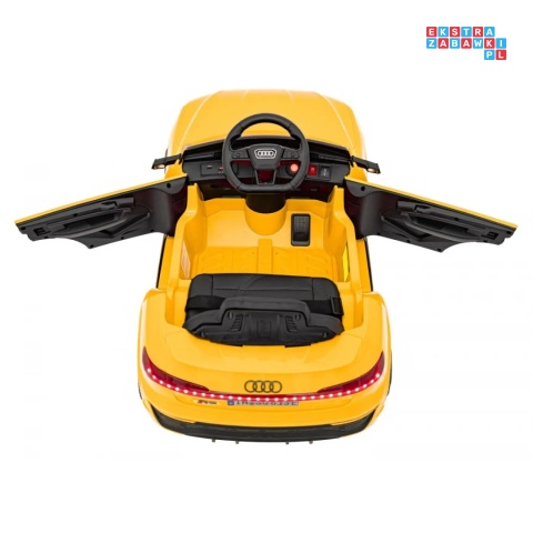 [BRD-2168] Audi SQ8 na akumulator 2x35W 12V/9Ah ekoskóra EVA bluetooth - żółty
