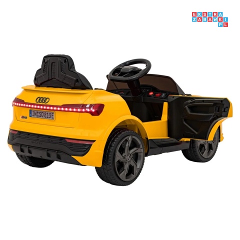 [BRD-2168] Audi SQ8 na akumulator 2x35W 12V/9Ah ekoskóra EVA bluetooth - żółty