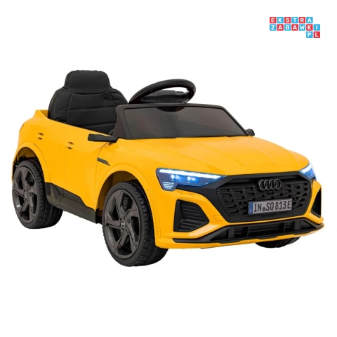 [BRD-2168] Audi SQ8 na akumulator 2x35W 12V/9Ah ekoskóra EVA bluetooth - żółty