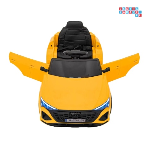 [BRD-2168] Audi SQ8 na akumulator 2x35W 12V/9Ah ekoskóra EVA bluetooth - żółty