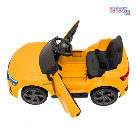 [BRD-2168] Audi SQ8 na akumulator 2x35W 12V/9Ah ekoskóra EVA bluetooth - żółty