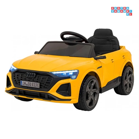 [BRD-2168] Audi SQ8 na akumulator 2x35W 12V/9Ah ekoskóra EVA bluetooth - żółty