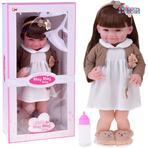 [ZA5830] Duża lalka dziewczynka 55 cm - uroczy wygląd i figlarny uśmiech