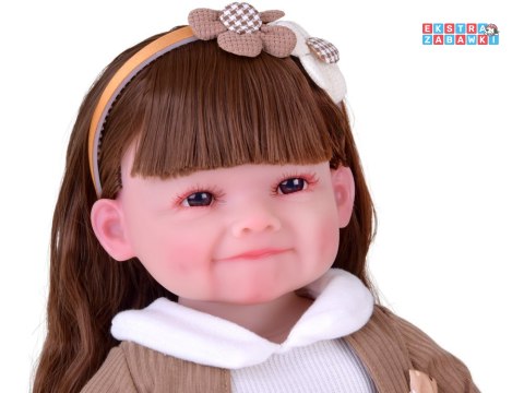[ZA5830] Duża lalka dziewczynka 55 cm - uroczy wygląd i figlarny uśmiech