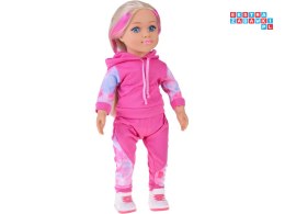 [ZA5844] Lalka w dresie 48 cm z długimi blond włosami sportowa stylizacja