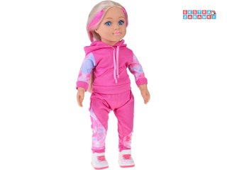 [ZA5844] Lalka w dresie 48 cm z długimi blond włosami sportowa stylizacja