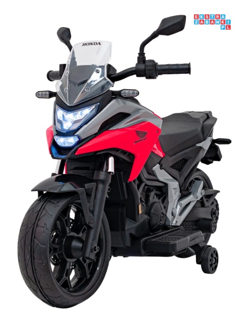 [TR2306] Motor Honda NC750x na akumulator 2x35W 12V/4.5Ah odgłosy silnika boczne kółka bluetooth MP3 - czerwony